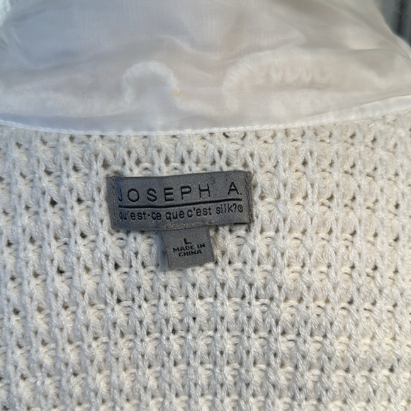 Joseph A Faux Fur Ombré Sweater Vest Large - Picture 8 of 10